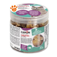 Barattolo di snack Camon alle acciughe per gatti
