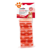 Sacchetti igienici rossi Camon per deiezioni canine mini