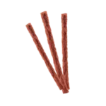 STICK Tre bastoncini di carne essiccata su sfondo trasparente