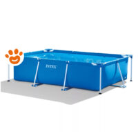 Piscina fuori terra rettangolare Intex con struttura metallica