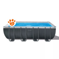 Piscina fuori terra rettangolare Intex con struttura metallica