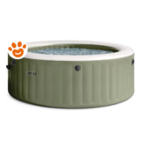 Piscina idromassaggio gonfiabile rotonda verde Intex