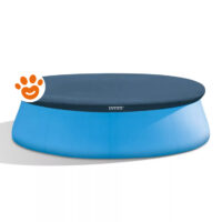 Piscina fuori terra rotonda Intex con copertura scura