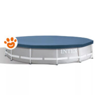 Piscina fuori terra ovale Intex con copertura blu