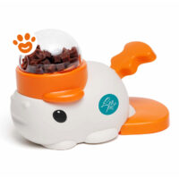 Dispenser per snack per animali a forma di coniglio