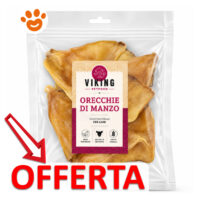 Snack per cani Viking orecchie di manzo in offerta