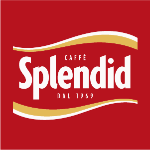 Logo Caffè Splendid su sfondo rosso