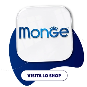 Logo Monge con pulsante Visita lo Shop