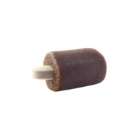 Gelato ricoperto di cioccolato su stecco bianco