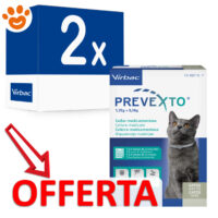 Offerta due collari antiparassitari Prevexto per gatti