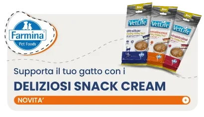 Snack cream VetLife Farmina per gatti