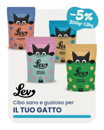 Confezioni Lev di cibo secco per gatti