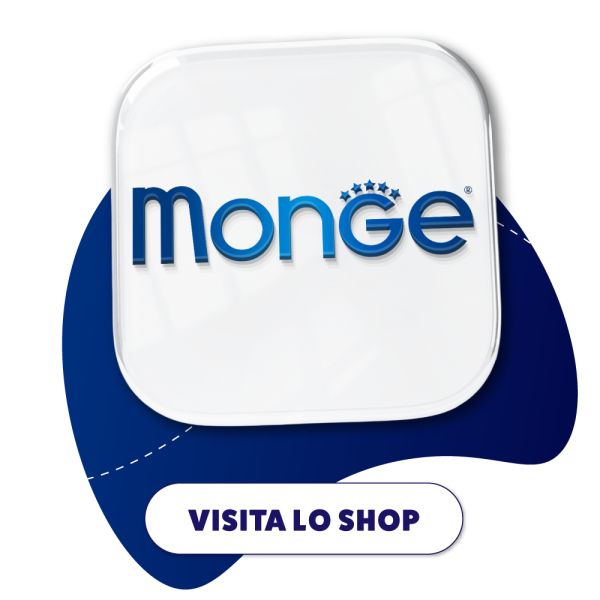 Logo Monge con pulsante Visita lo Shop